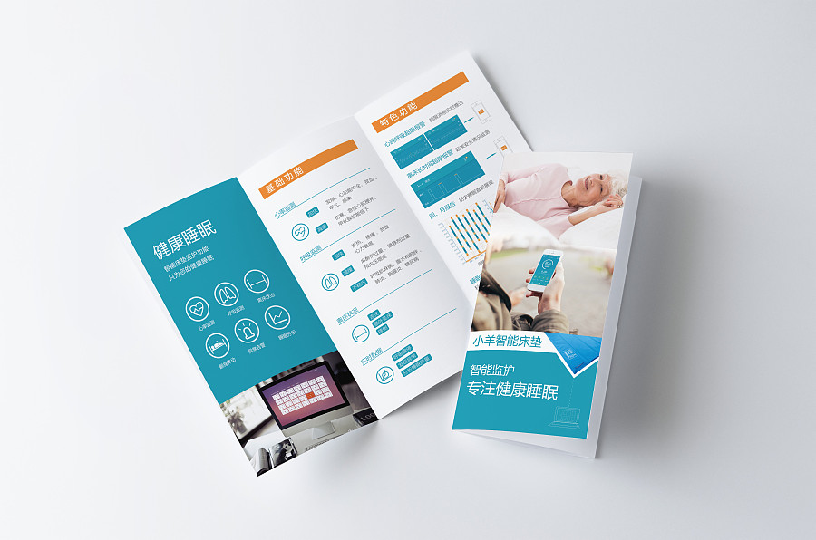 大羊健康管理三折頁 陰陽怪人原創設計作品與網頁網站設計的融合藝術